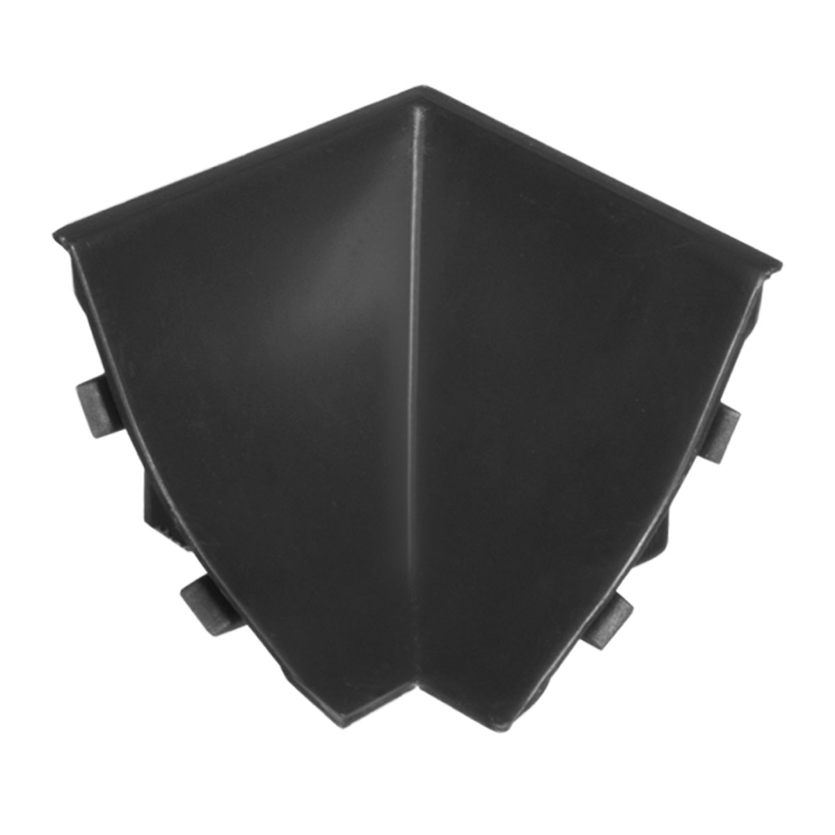 Holzbrink - Innenecke passend zu Abschlussleisten Schwarz, Innenkante pvc Küchenabschlussleiste 23x23 mm