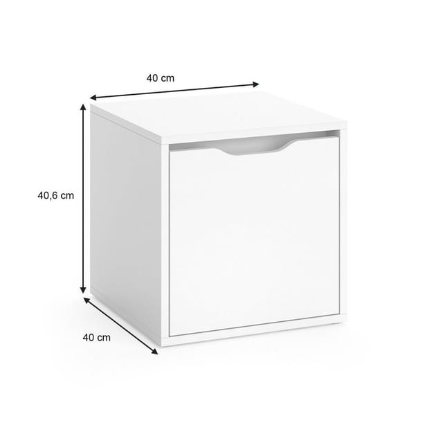 Schuhbank Ruben, Weiß, 40 x 40.6 cm Vicco