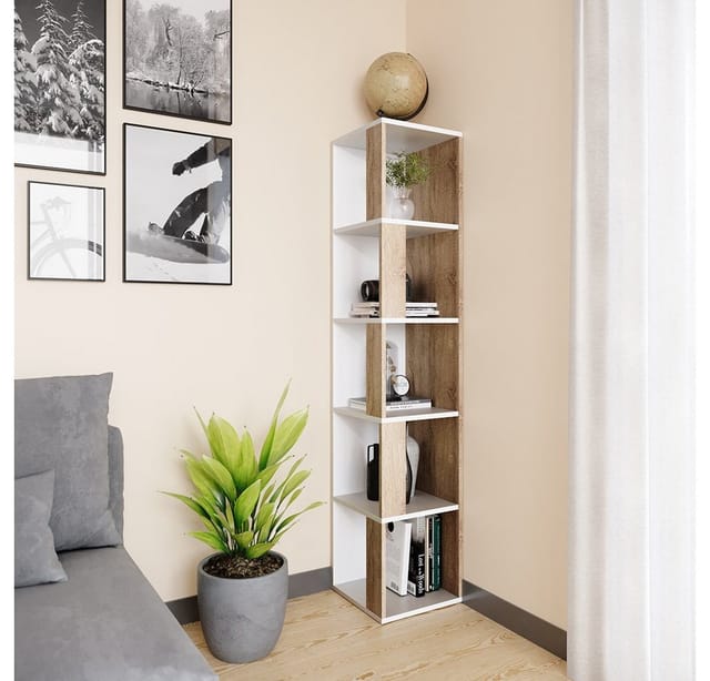 Vicco - Eckregal Lio, Sonoma, 33.3 x 162.2 cm