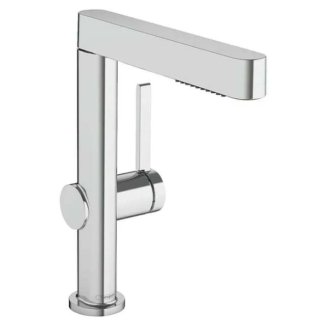Finoris - Waschtisch Einhebelmischer 230, mit Ablaufgarnitur Push-Open und ausziehbarer Brause, EcoSmart, verchromt 76063000 - Hansgrohe