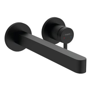 Finoris - Waschtisch Einhebelmischer-Unterputz, 2-Loch Installation, EcoSmart, schwarz matt 76050670 - Hansgrohe