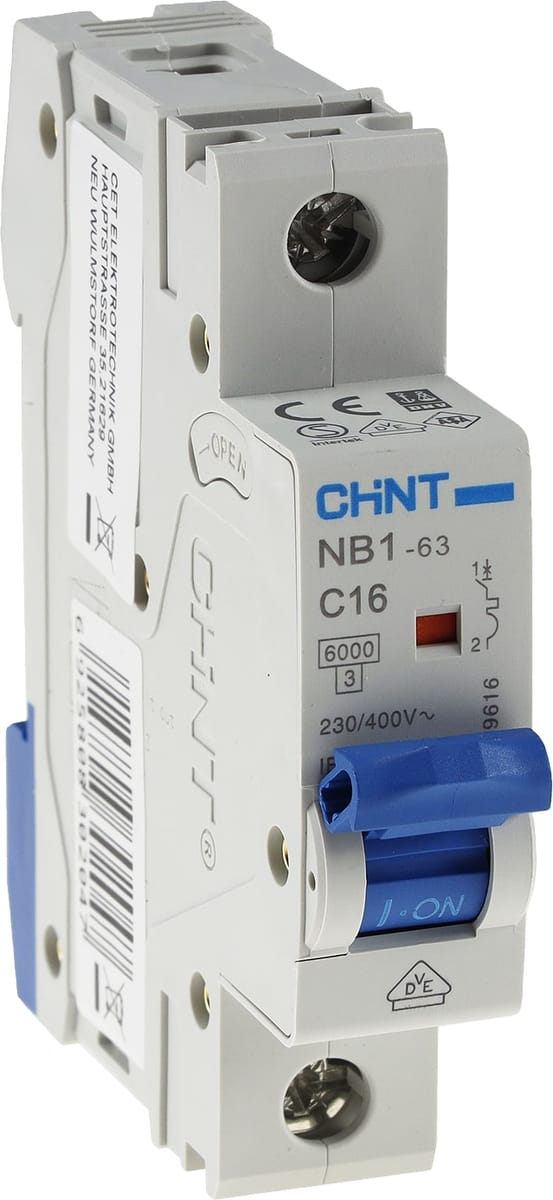 179616 NB1L Leitungsschutzschalter 1polig 16 a - Chint