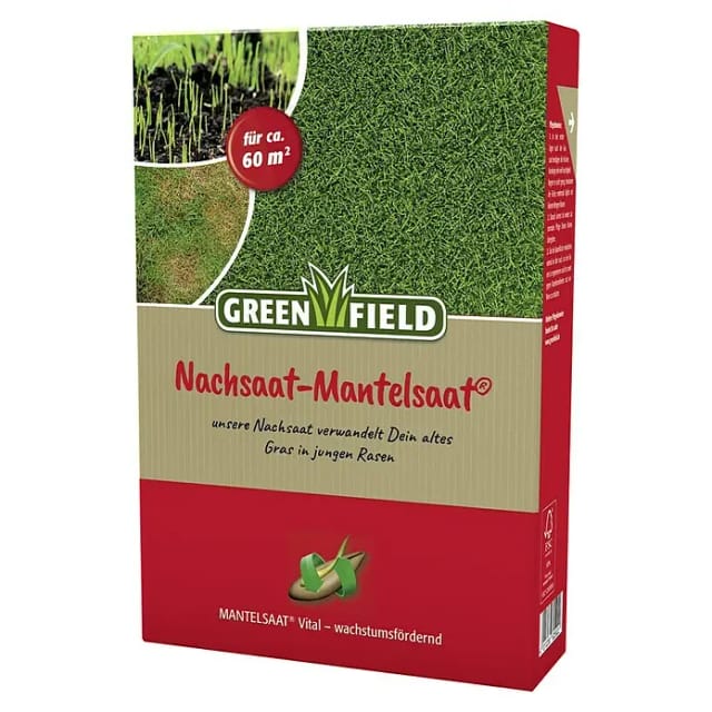 Freudenberger - Greenfield Nachsaat Mantelsaat 1kg Rasensamen Sportrasen Spielrasen Regeneration