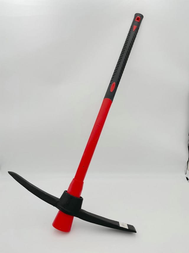 Spitzhacke Kreuzhacke Hacke mit Fieberglasstiel 2,5kg, komplett