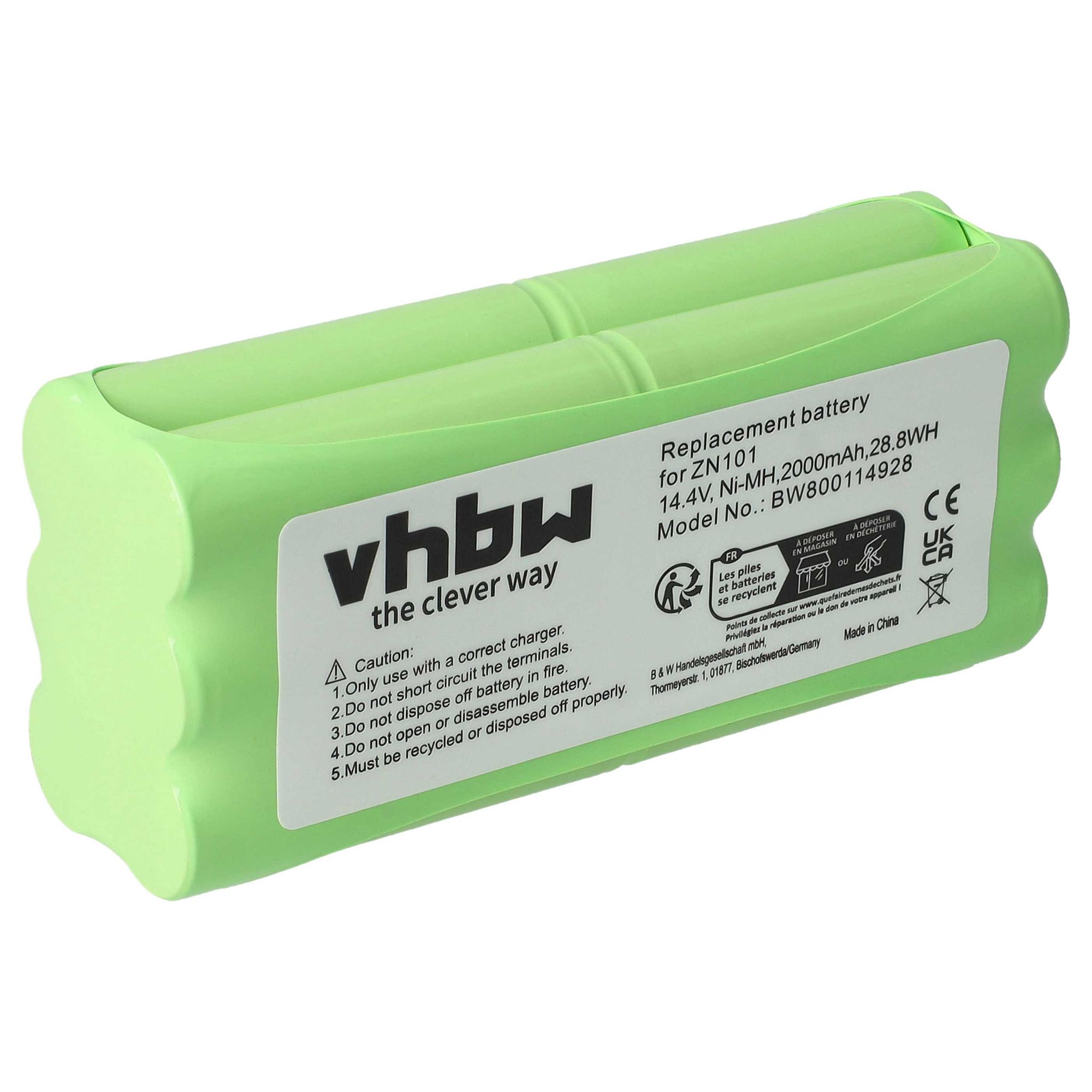 Vhbw Akku Kompatibel Mit Aircraftvacuums Pilot Staubsauger Grün (2000 Mah, 14,4 V, Nimh)