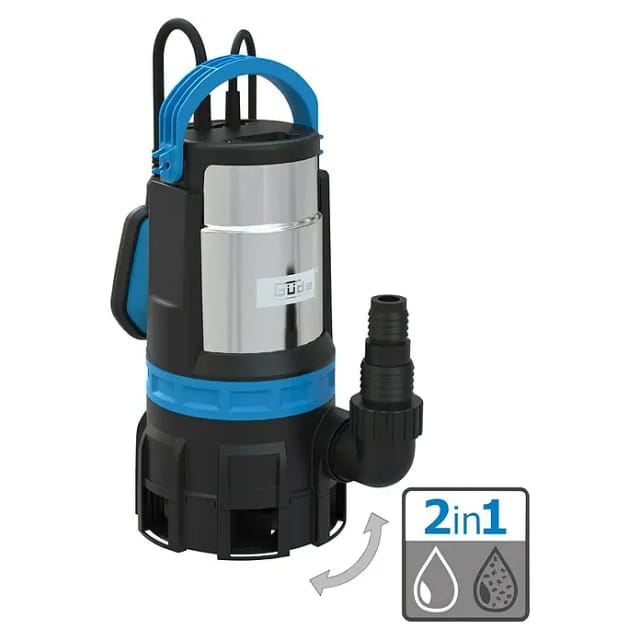 Güde - Kombitauchpumpe gs 750.1 2in1 Klarwasser und Schmutzwasser Pumpe Tauchpumpe
