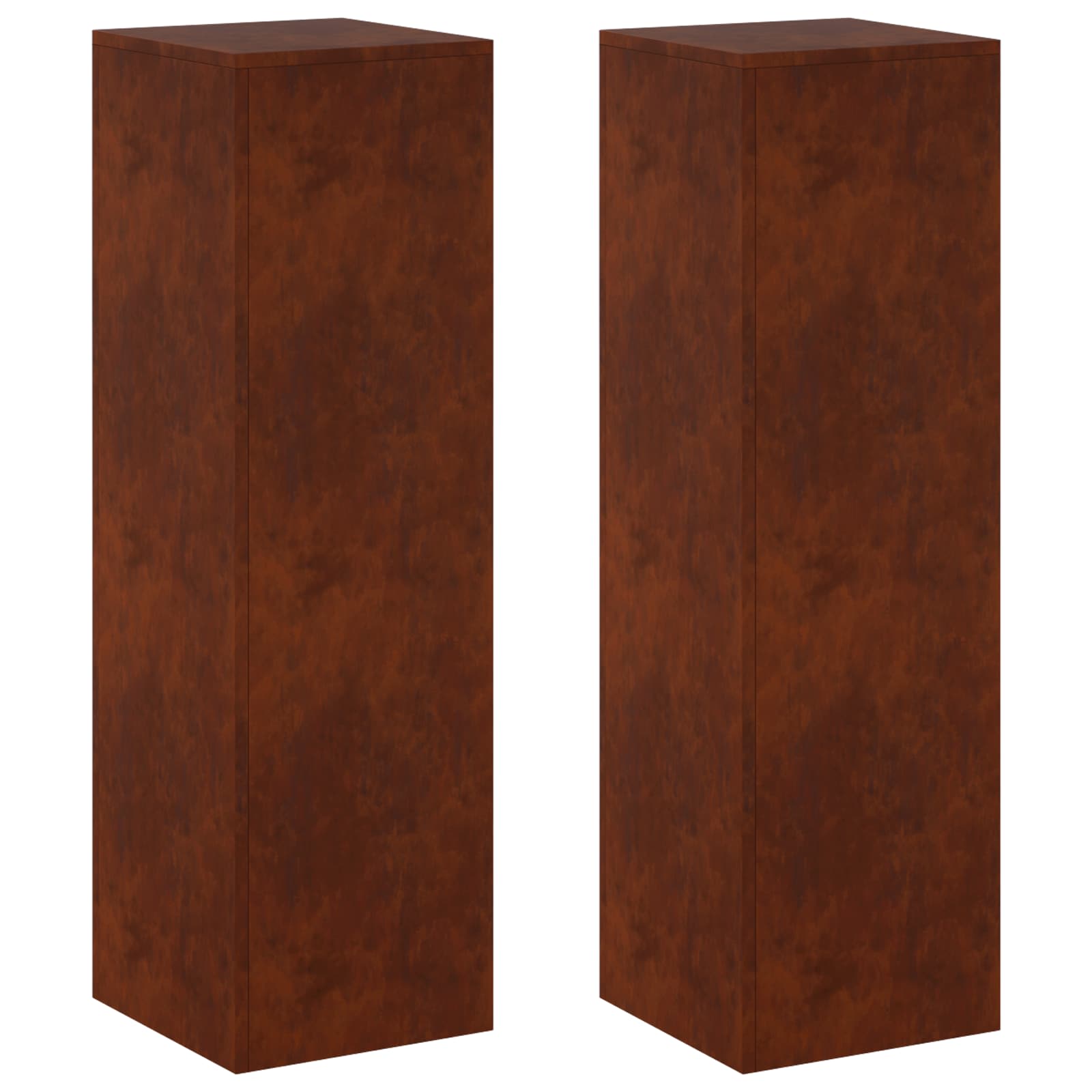 Pflanzenständer 2 Pcs Rostoptik 30 X 30 X 100 Cm Vidaxl