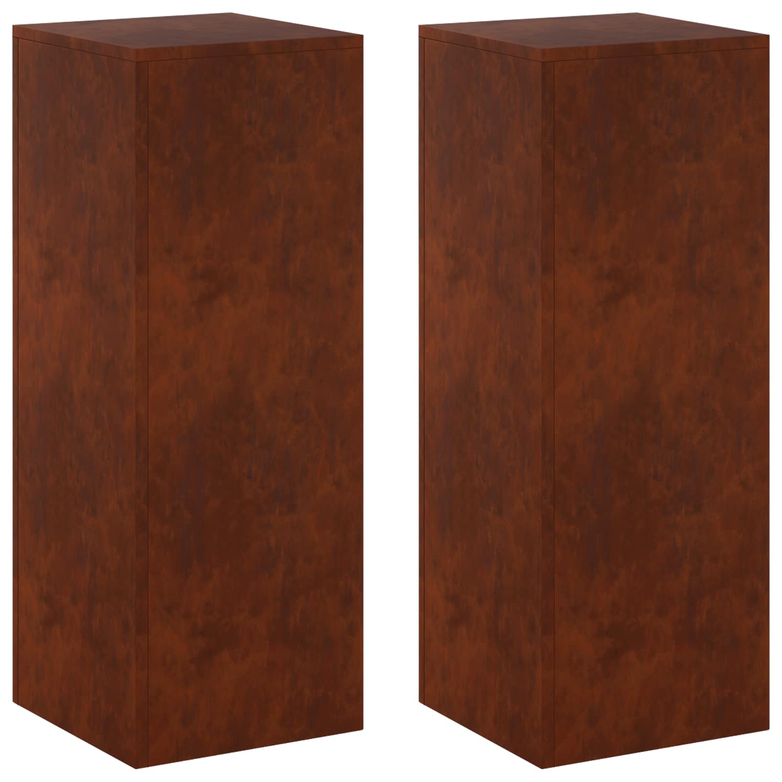 Pflanzenständer 2 Pcs Rostoptik 30 X 30 X 80 Cm Wetterfeststahl Vidaxl