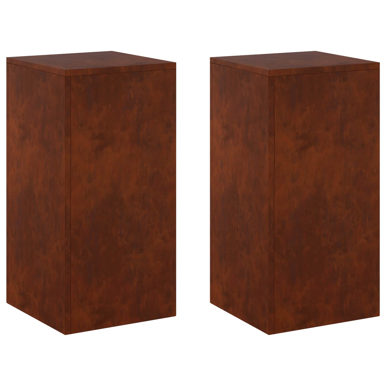 Pflanzenständer 2 Pcs Rostoptik 30 X 30 X 60 Cm Wetterfeststahl Vidaxl