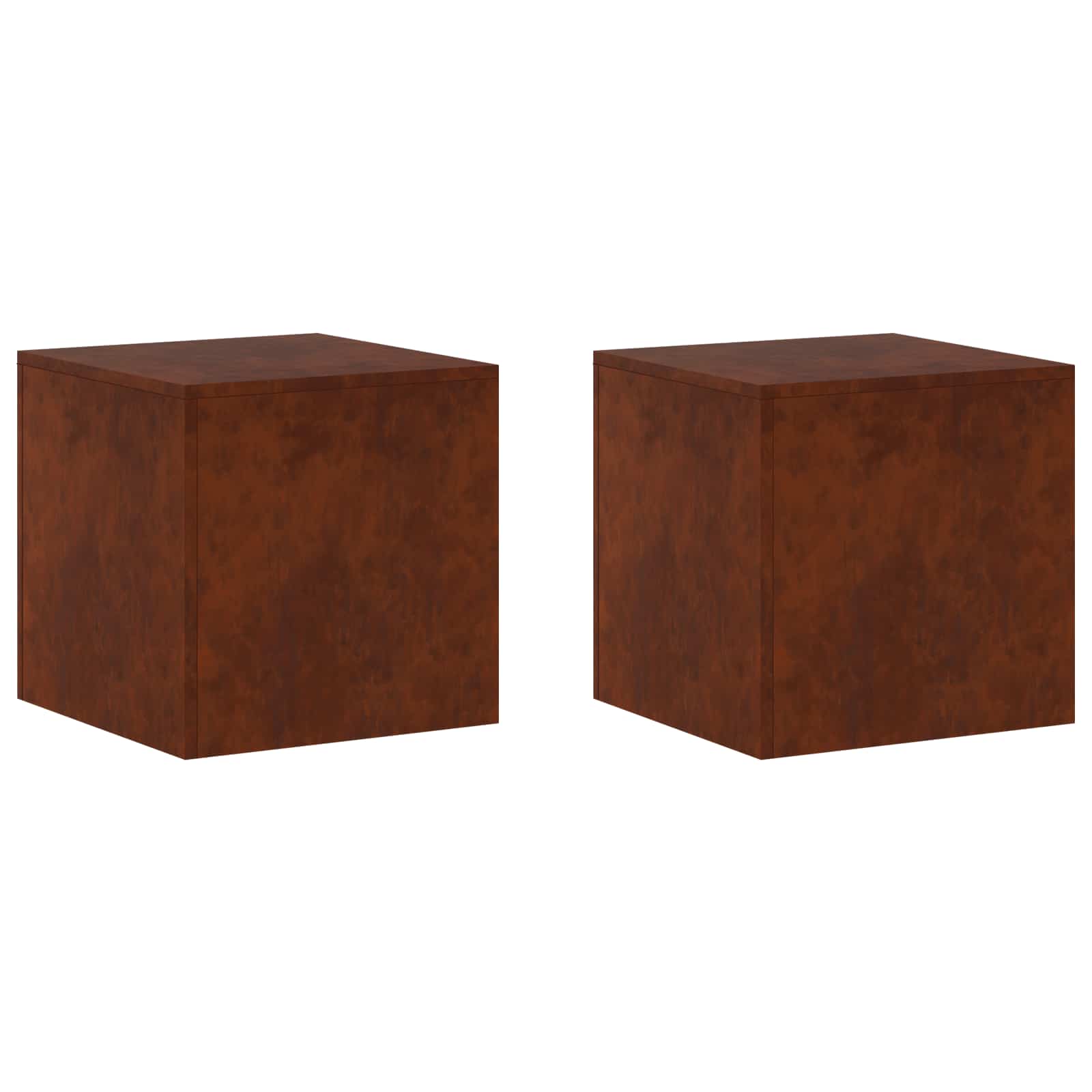 Pflanzenständer 2 Pcs Rostoptik 40 X 40 X 40 Cm Wetterfeststahl Vidaxl
