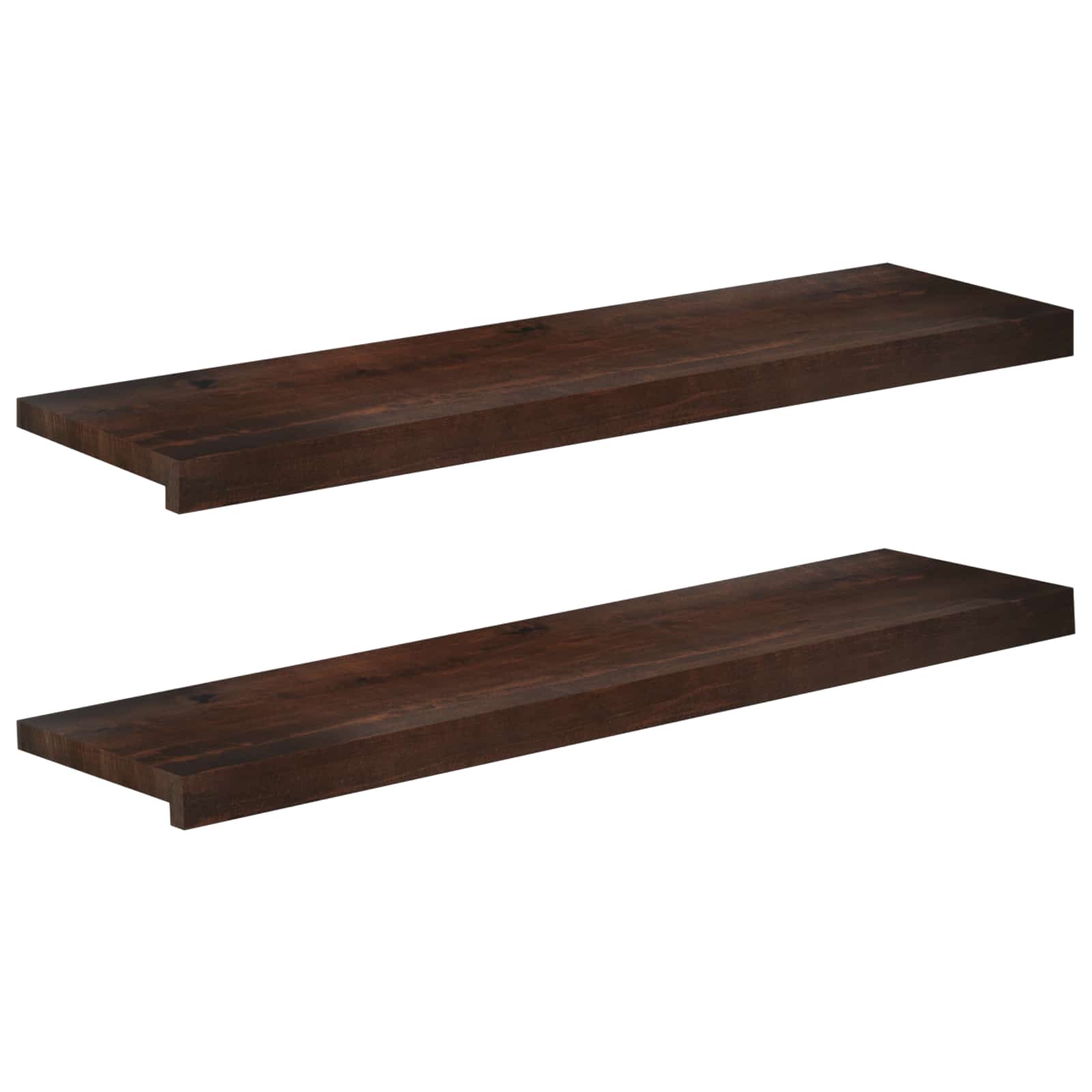 Treppenstufen 2 Stk. 100 X 25 X 2 Cm Dunkelbraun Vidaxl