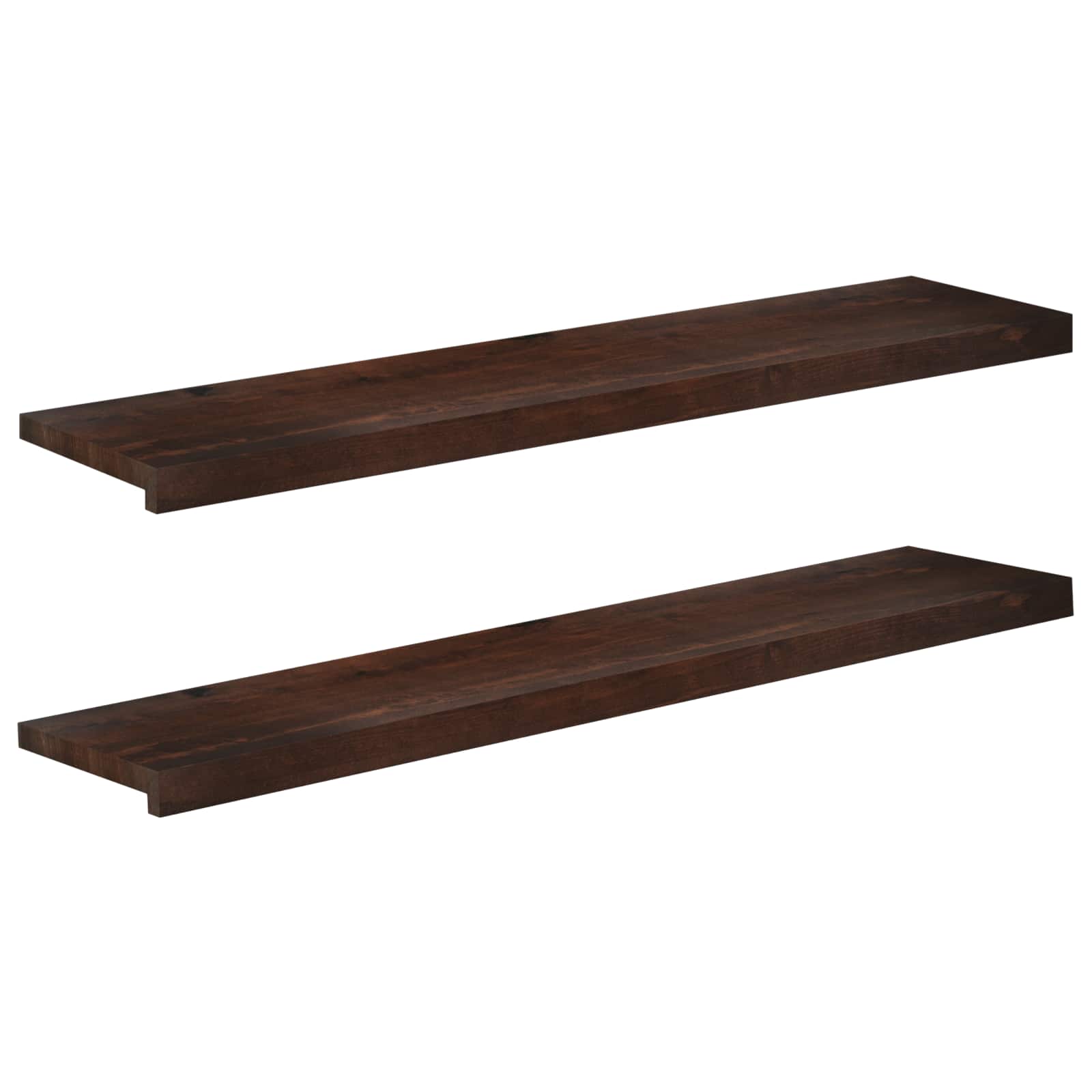 Treppenstufen 2 Stk. 120 X 30 X 2 Cm Dunkelbraun Vidaxl