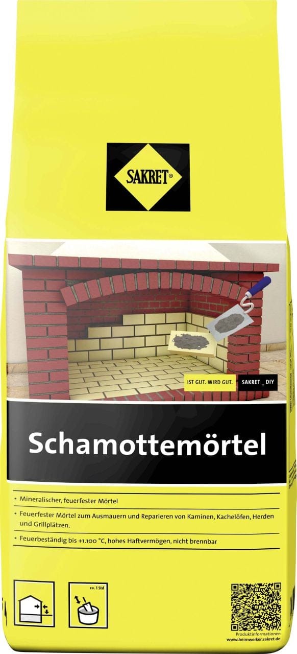 SAKRET Schamottemörtel 5 kg Beutel Estrich & Mörtelprodukte