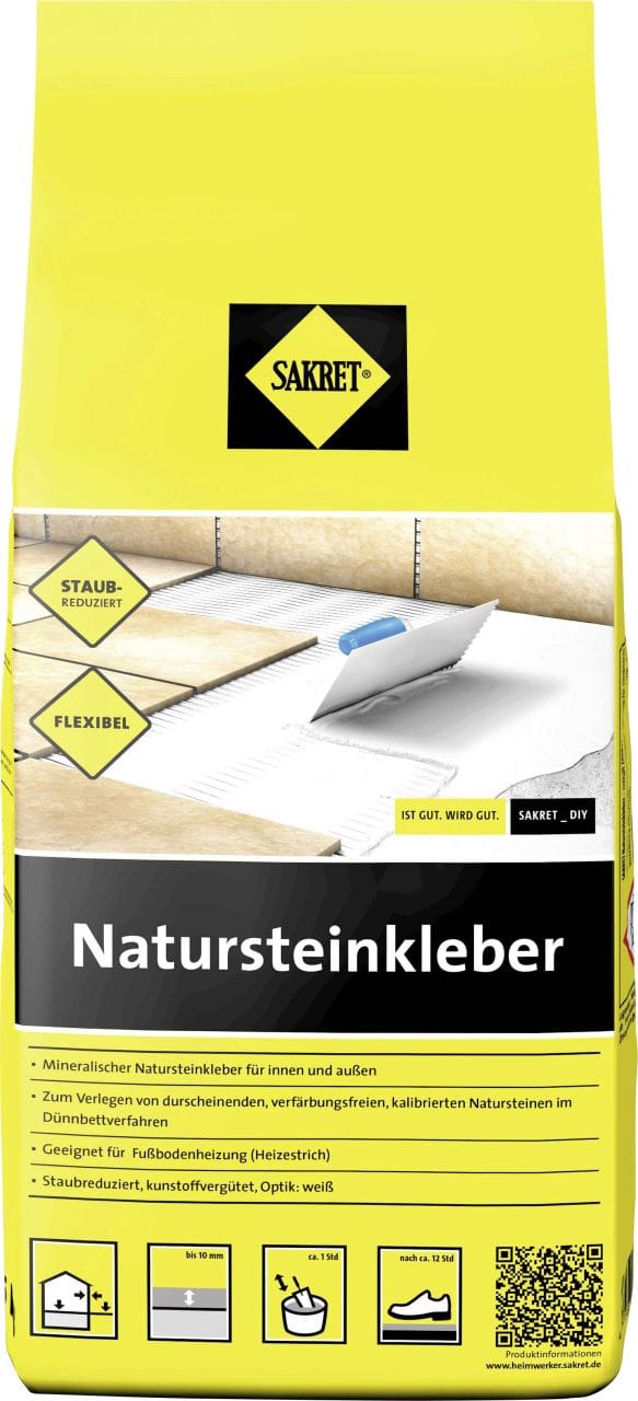 SAKRET Natursteinfliesenkleber 5 kg Fliesenkleber & Baukleber