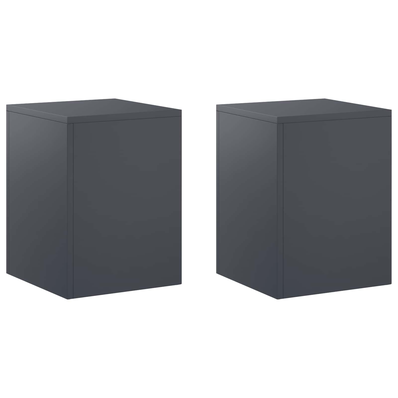 Pflanzenständer 2 Pcs Anthrazit 30 X 30 X 40 Cm Vidaxl