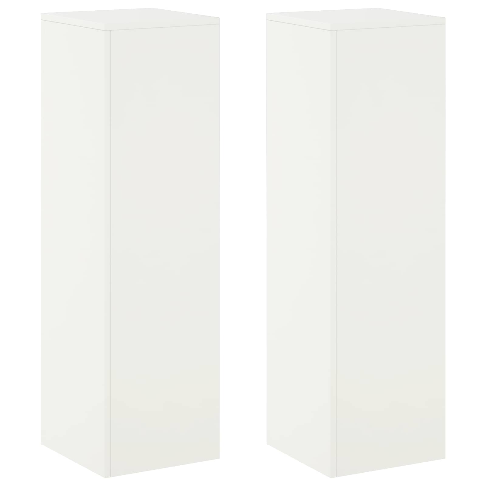 Pflanzenständer 2 Pcs Weiß 30 X 30 X 100 Cm Stahl Vidaxl