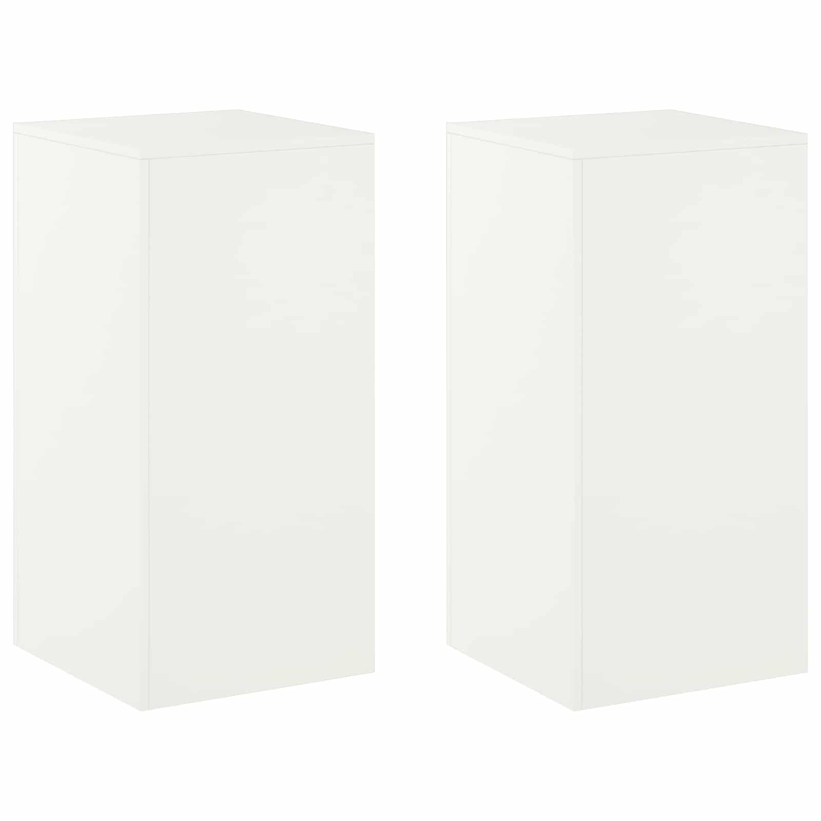 Pflanzenständer 2 Pcs Weiß 40 X 40 X 80 Cm Stahl Vidaxl
