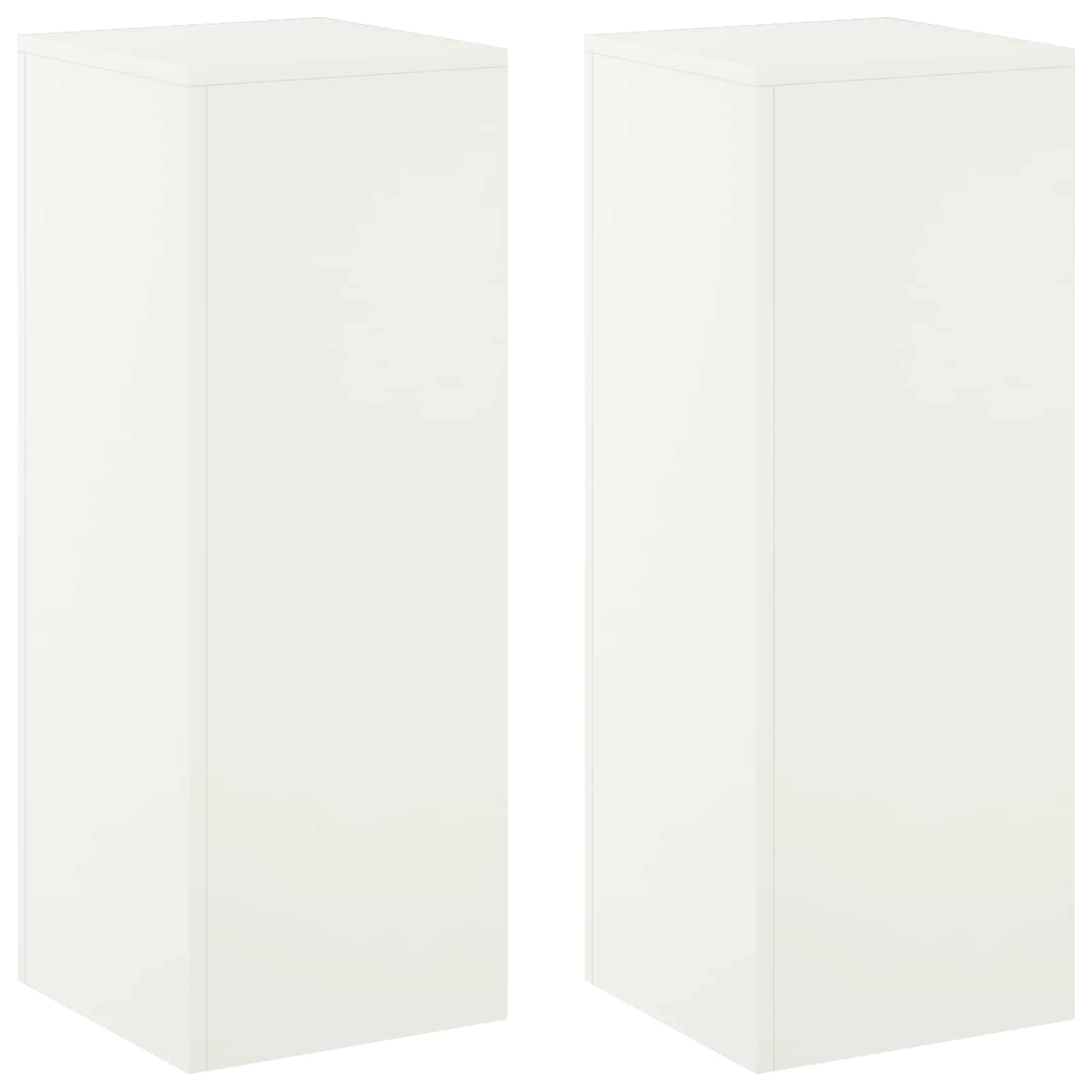 Pflanzenständer 2 Pcs Weiß 30 X 30 X 80 Cm Stahl Vidaxl