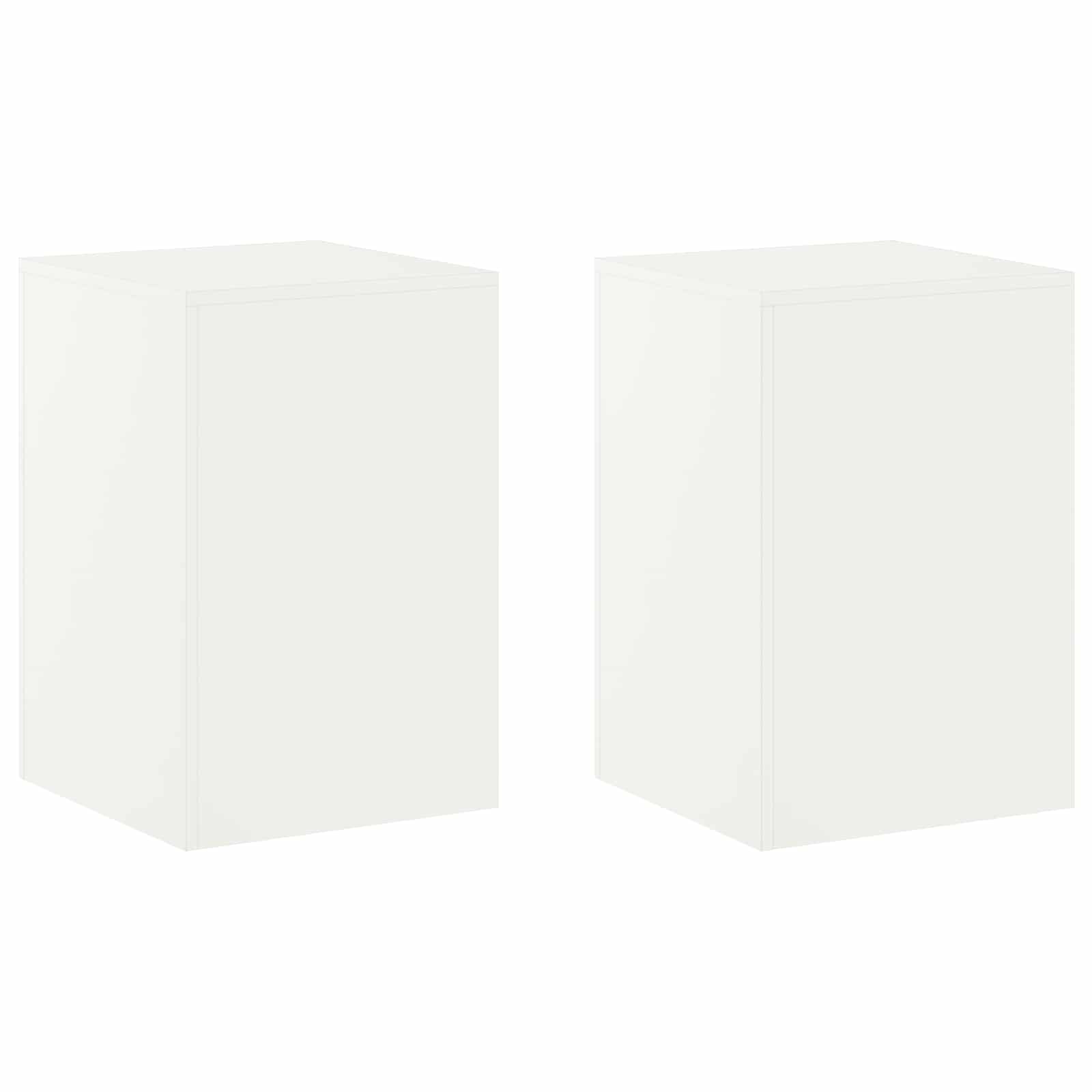 Pflanzenständer 2 Pcs Weiß 40 X 40 X 60 Cm Stahl Vidaxl