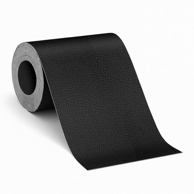 X 200 Cm Selbstklebende Lederreparaturflicken, Kunstleder-reparaturset Für Autositze, Sofas, Bootssitze, Jacken, Bastelarbeiten – Schwarz