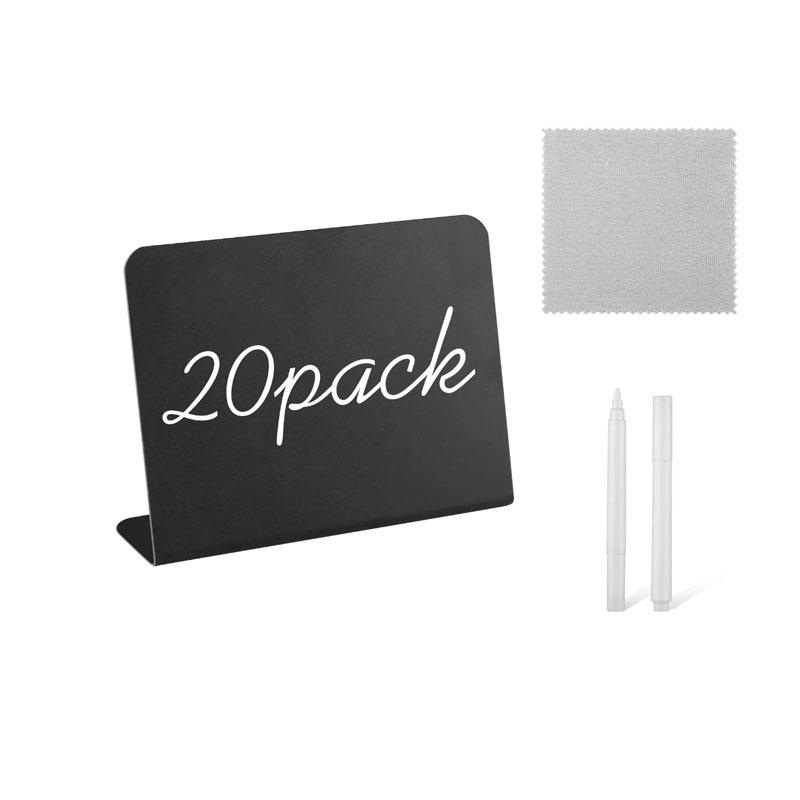 Set Mit 20 Mini-kreidetafeln Für Speisen, 100 X 75 Mm – Für Partys Und Buffets