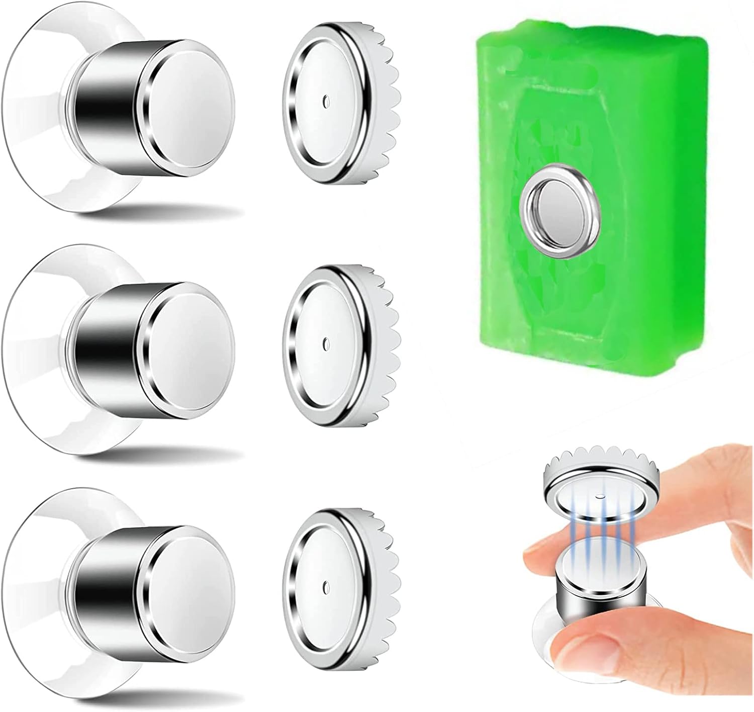 Magnetische Seifenschale – Sichere, Bohrfreie Montage Für Bad Und Küche – 3er-set