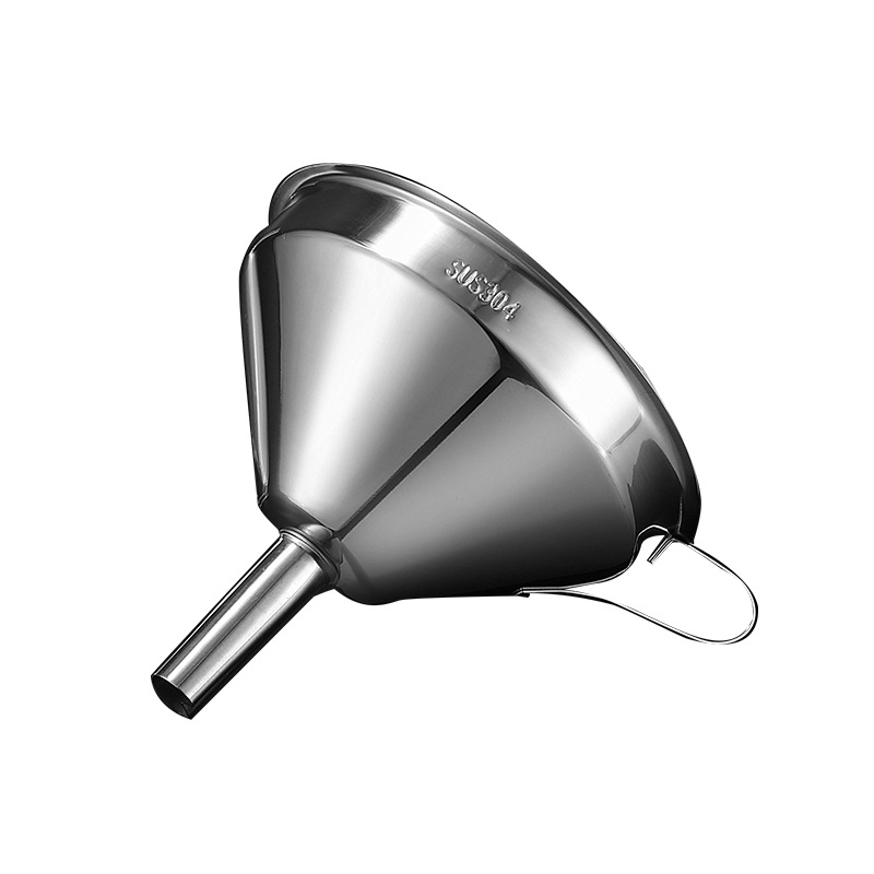 Trichtersieb Aus Edelstahl Mit Herausnehmbarem Filter – Geriffeltes Design (silber, 11 Cm Durchmesser)