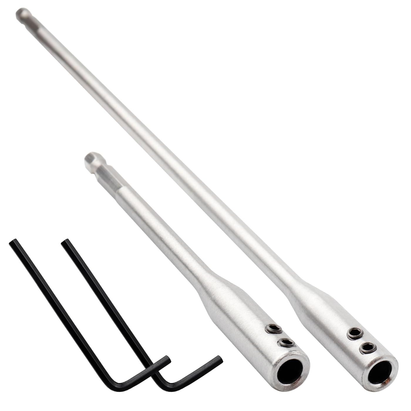 Verlängerung Für Bohrer Aus Hochkohlenstoffhaltigem Stahl, 1/4-zoll-sechskantschaft, 150 Mm Und 300 Mm, Für Lochsägen Und Bohrer, 2er-pack