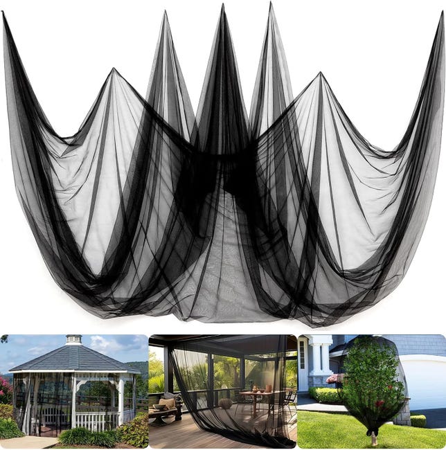 Moskitonetz Für Terrasse Und Garten – Atmungsaktives Netzgewebe – Für Pflanzen Und Gartenzelte – Selbstmontage – Zuschneidbar – Schwarz – 2,4 X 6 M. Weitere Produktinformationen Finden Sie Hier. Preis