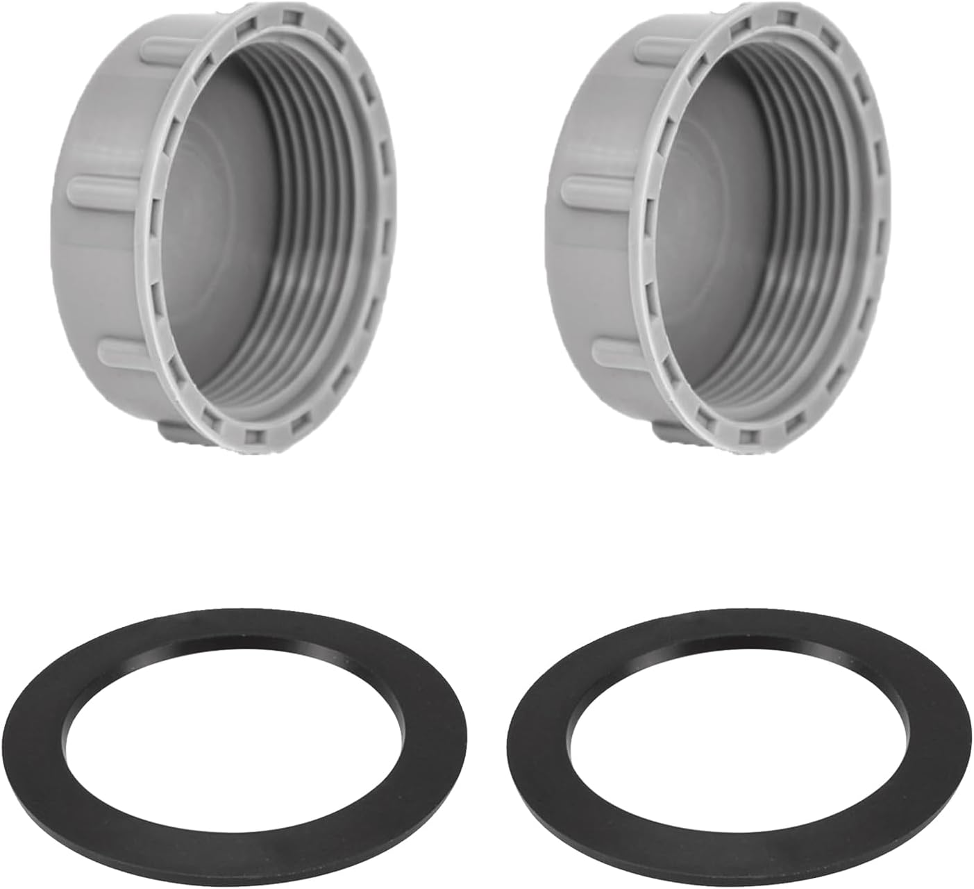 Set Mit 2 Küchenspülen-abflussstopfen, Gewindekappen, 45-mm-verschlusskappen