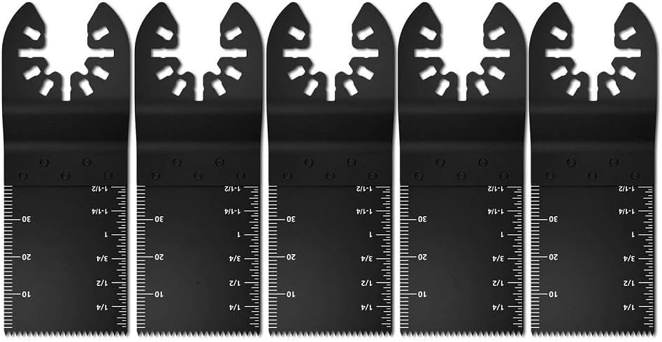 Set Mit 5 Multifunktions-sägeblättern, Zubehör Für Holz, Metall, Kunststoff, Multifunktionswerkzeug, Oszillierendes Zubehör, Schnellwechselsystem Für Bosch Fein Multimaster Multitalent