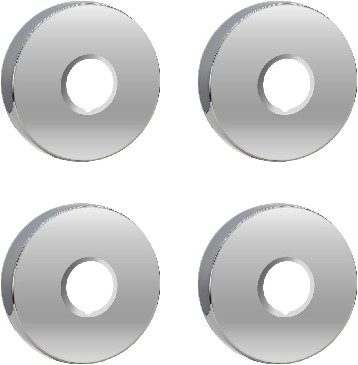 Edelstahl-duscharmatur-rosette (3/4") Ø 25 X Ø 80 X Höhe 19 Mm, 4 Stück, Wandmontage