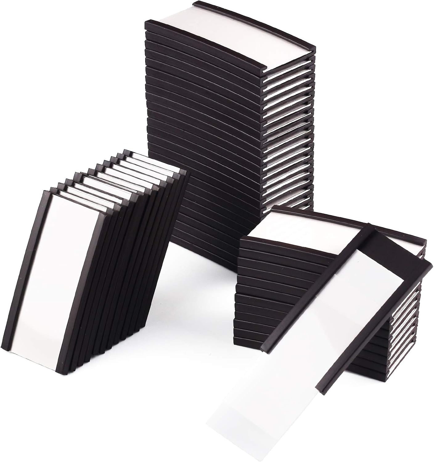 Packung Mit 50 Abnehmbaren Und Beschreibbaren Magnetetiketten (25 X 50 Mm) Für Whiteboards Und Metallregale