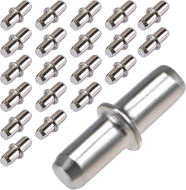 20 Regalwinkel, Halterungen Und Nägel, Regalnägel, Regalbefestigungen, 5 X 16 Mm