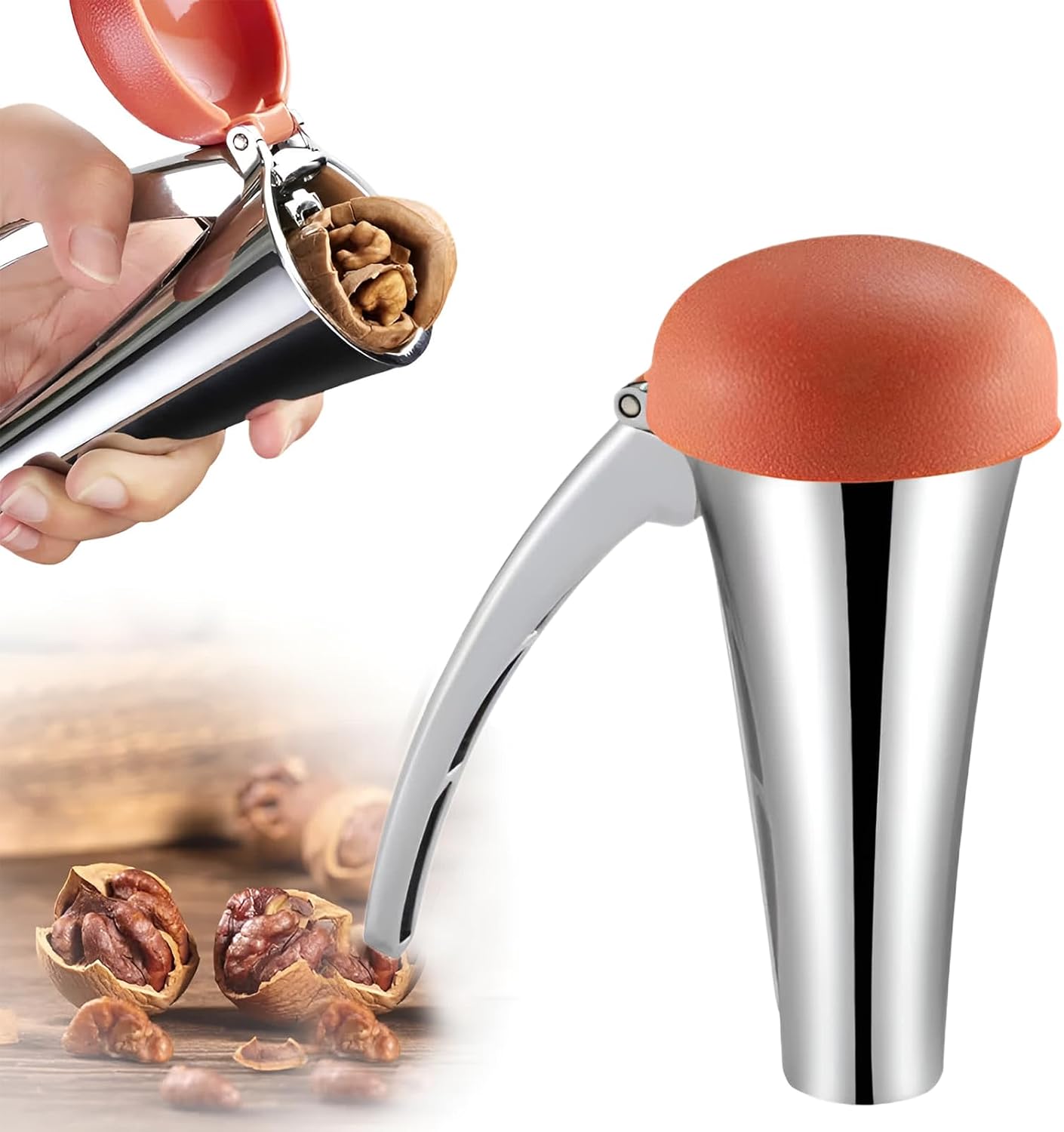 Nussknacker, Nussknacker Aus Aluminiumlegierung Mit Deckel, Müheloser Nussknacker, Rutschfeste Nussschale, Clip, Geeignet Für Walnüsse, Mandeln, Haselnüsse, Pistazien Und Pekannüsse