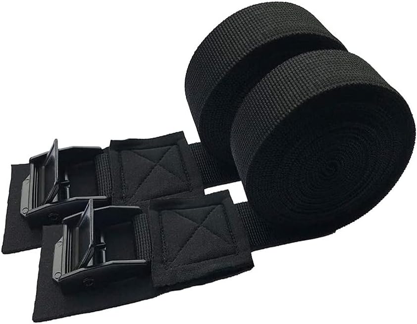 Paar 3 Meter Lange Schwarze Spanngurte, Surfbrett-kanu-gurte, Surfbrett-dach-kajak-gurte, Verstellbare Schnallengurte Zur Dachgepäckträgerbefestigung