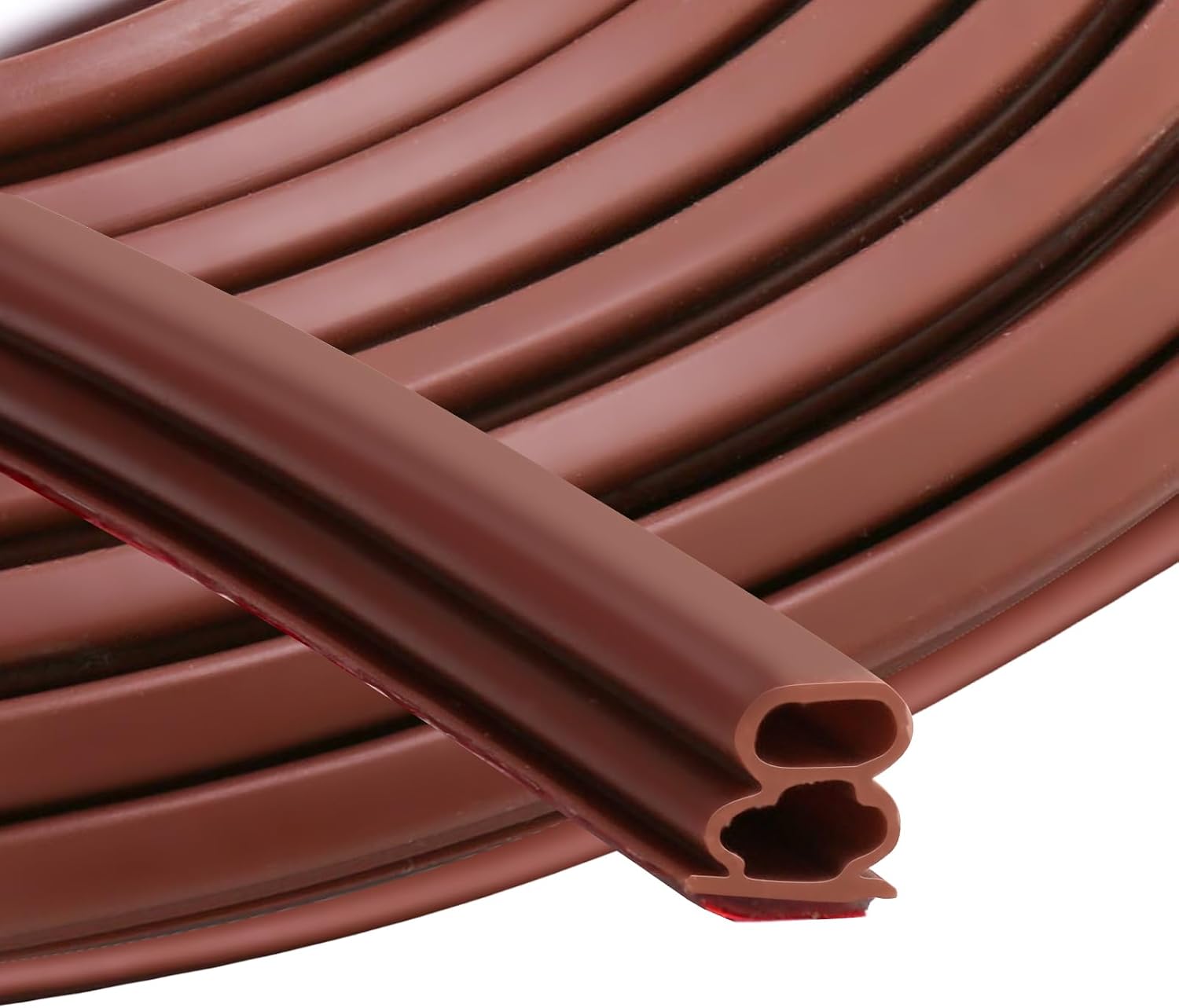 Dichtungsband Für Türen Und Fenster, 6 Meter Lang, Braun, 10 X 12 Mm, Geeignet Für Spalten Von 9 Bis 12 Mm.
