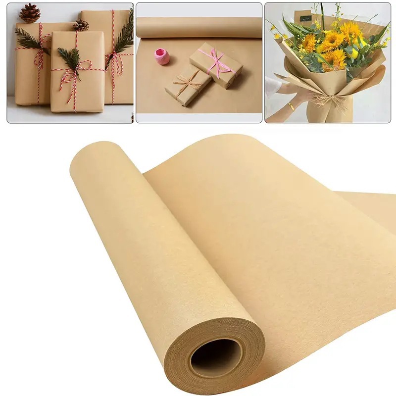Braunes Kraftpapier – Recycelbar – Mehrzweck-geschenkpapierrolle, Ideal Zum Verpacken Von Geschenken Und Paketen (20 Cm X 50 M)