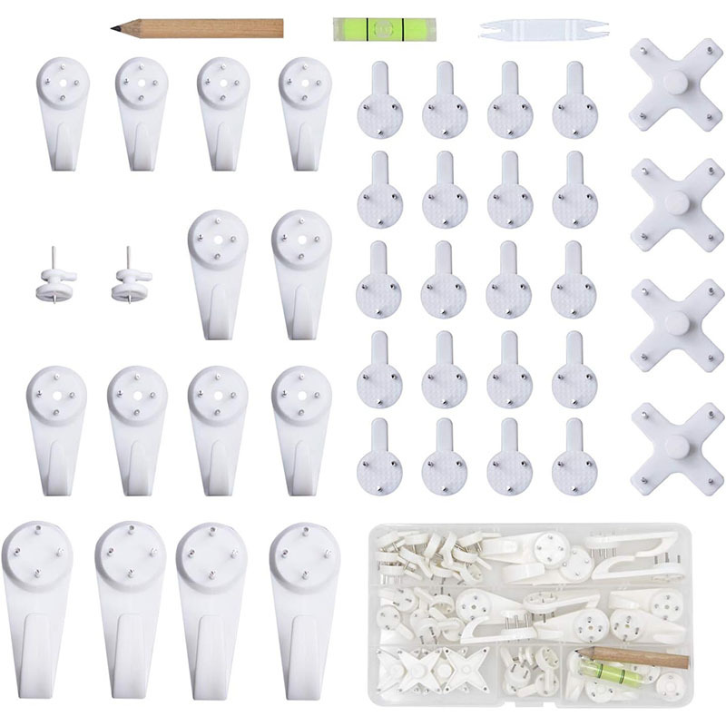 40 Wandhaken Mit Integrierten Nägeln, Haken Für Bilderrahmen, Nägel Inklusive, Geeignet Zum Aufhängen Von Bildern, Fotos Und Spiegeln.