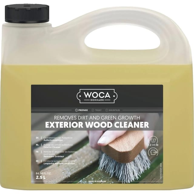 Woca Reinigungsmittel für Holzterrassen und Holzgartenmöbel Putzmittel 2,5 Liter