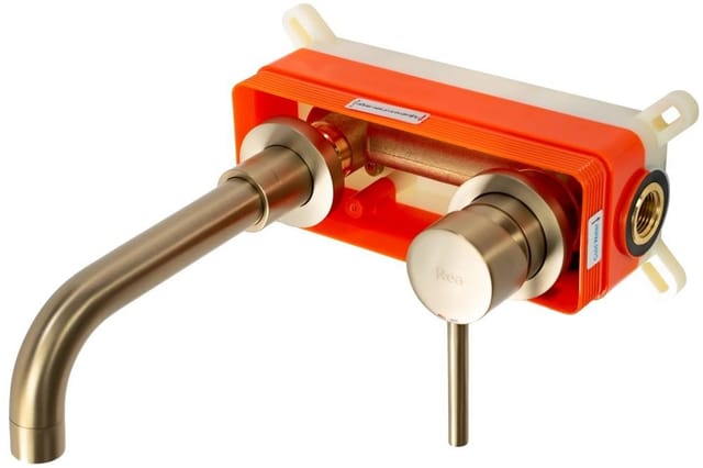 REA - unterputz armatur lungo long gold brush + ibox