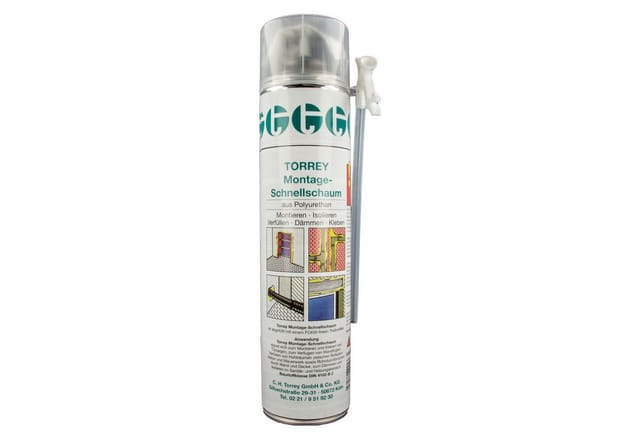 Torrey - pu - Montageschaum B2, Dose mit 600 ml, Schnell - Bauschaum FCKW-frei