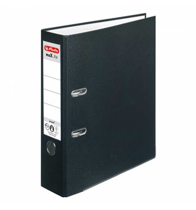 Herlitz - Ordner Max.file Protect 80mm Din A4 Material Der Kaschierung Außen: Polypropylen Material Der Kaschierung Innen: Papier Schwarz