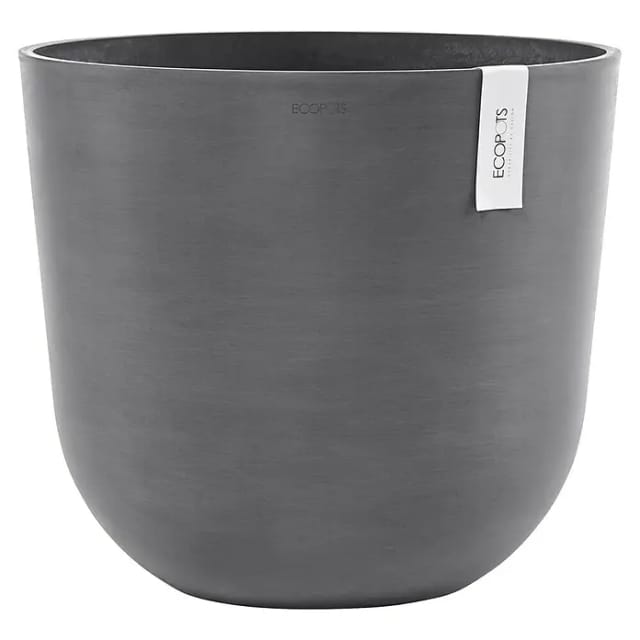 Ecopots Oslo 45 Blumentopf – L 45 cm x H 39,4 cm – Grau – Innen- und Außenbereich