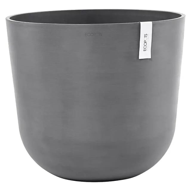 Ecopots Oslo 55 Blumentopf – L 55 cm x H 48,5 cm – Grau – Innen- und Außenbereich
