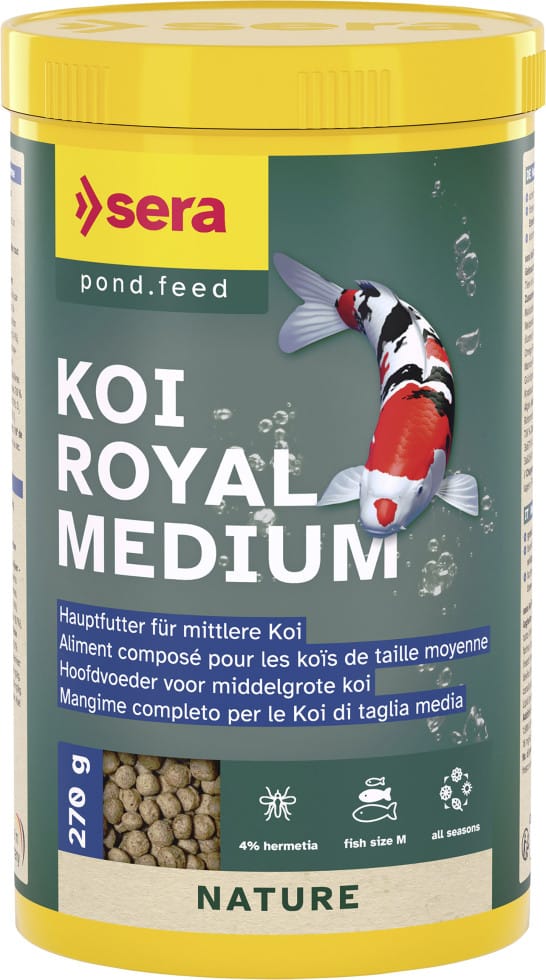 Sera Koifutter Royal Medium für mittelgroße Koi 1 L Teichfutter