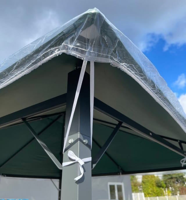 Quick-star - Pavillon Schutzhaube 3x3m Nizza Wasserdicht Transparent