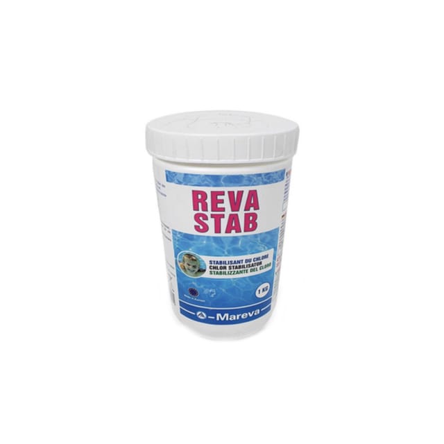 MAREVA Chlorstabilisator Pulver Ökodose für Schwimmbad - 1kg - 160081U
