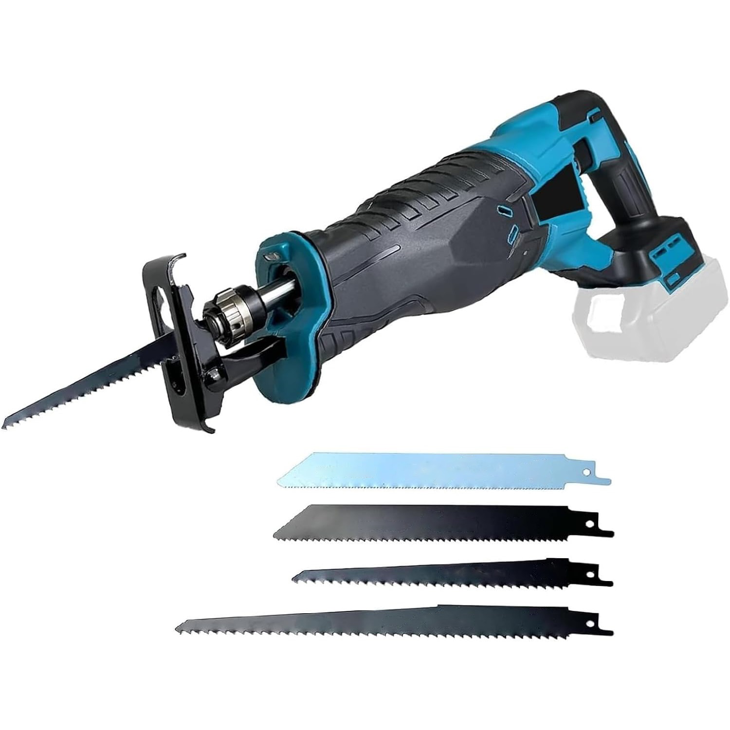 Akku-säbelsäge Für Makita 18 V, 3500 U/min, Variable Geschwindigkeit Und 4 Sägeblätter, Ohne Akku