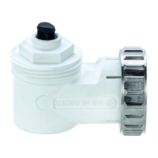 Heimeier - imi Winkelanschluss m 30x1,5 für Thermostat-Köpfe und Stellantriebe, weiß